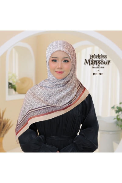 BAWAL PRINTED MANSOOR - LIGHT BROWN